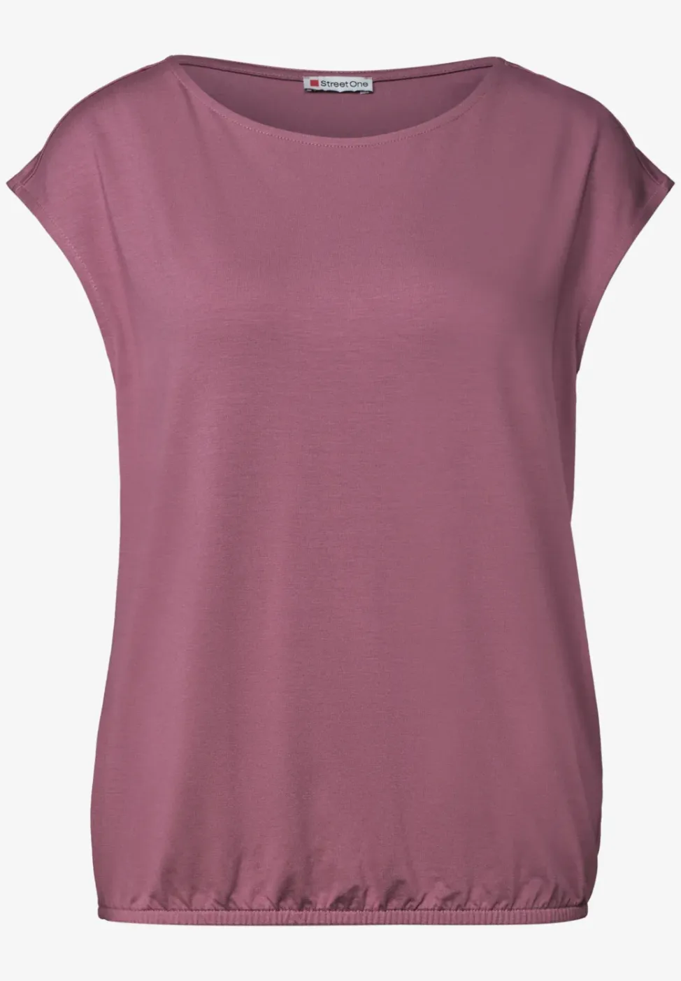 Dropped Shoulder Shirt mit U-Boot-Ausschnitt