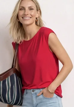 Dropped Shoulder Shirt mit U-Boot-Ausschnitt