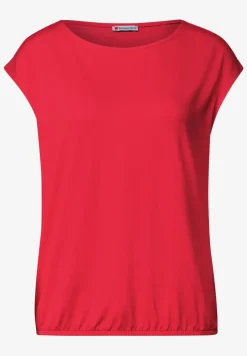 Dropped Shoulder Shirt mit U-Boot-Ausschnitt