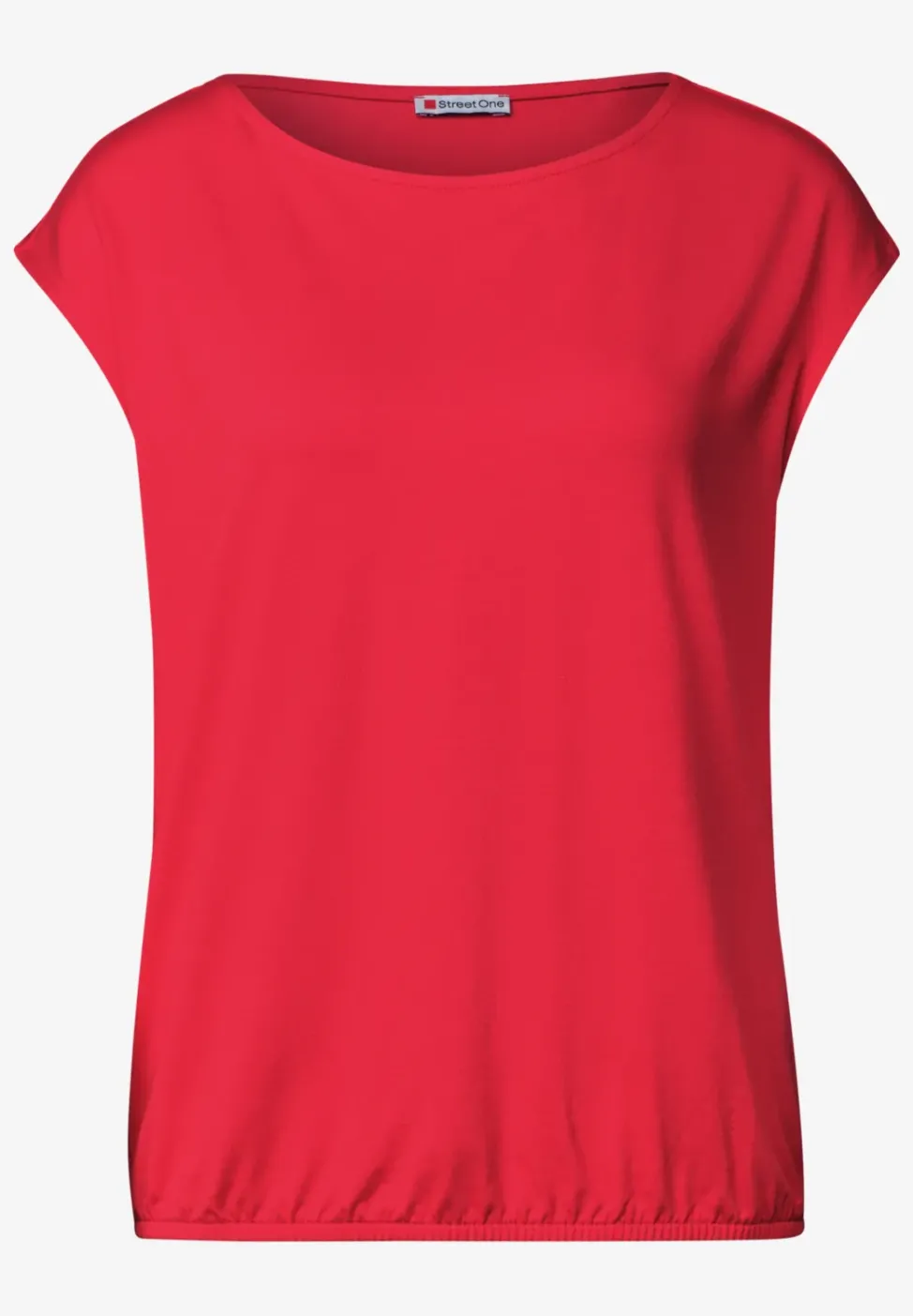 Dropped Shoulder Shirt mit U-Boot-Ausschnitt