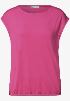 Dropped Shoulder Shirt mit U-Boot-Ausschnitt