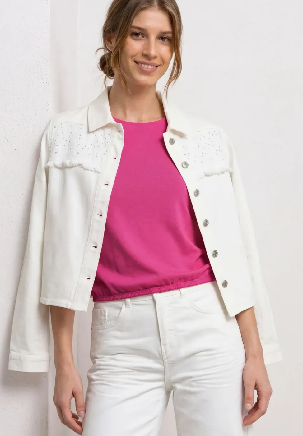 Dropped Shoulder Shirt mit U-Boot-Ausschnitt