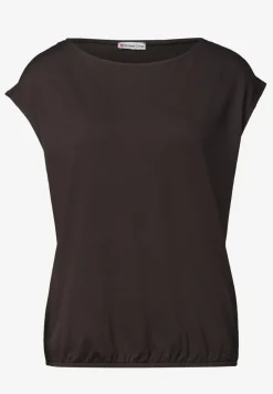 Dropped Shoulder Shirt mit U-Boot-Ausschnitt