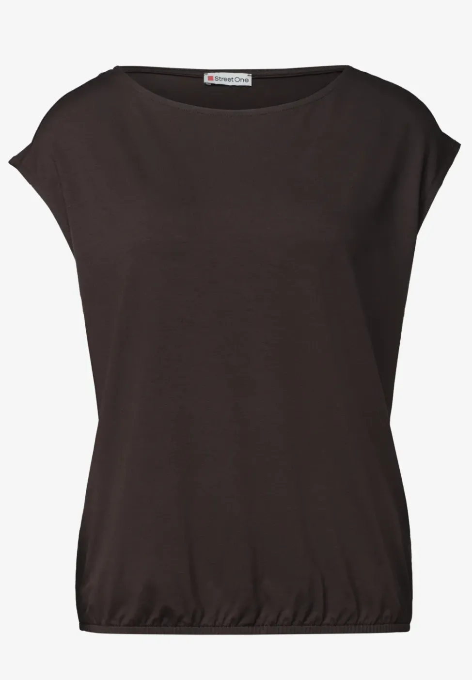 Dropped Shoulder Shirt mit U-Boot-Ausschnitt