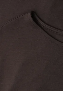Dropped Shoulder Shirt mit U-Boot-Ausschnitt