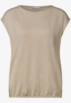 Dropped Shoulder Shirt mit U-Boot-Ausschnitt