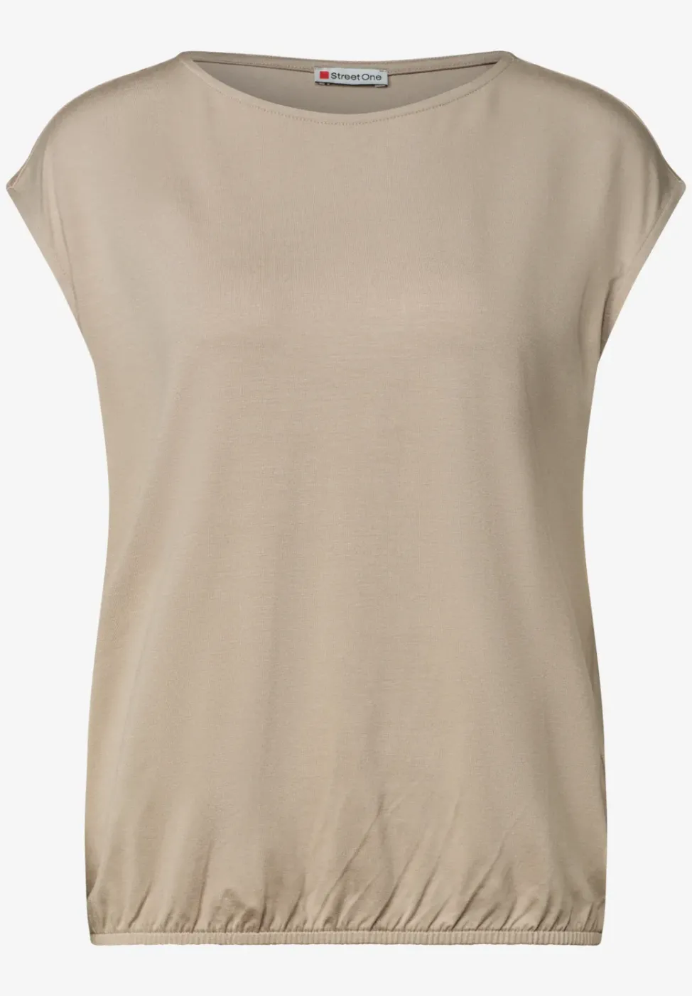 Dropped Shoulder Shirt mit U-Boot-Ausschnitt
