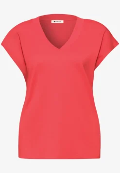 Dropped Shoulder Shirt mit V-Neck