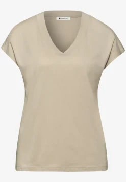 Dropped Shoulder Shirt mit V-Neck