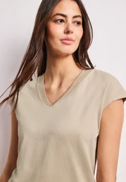 Dropped Shoulder Shirt mit V-Neck