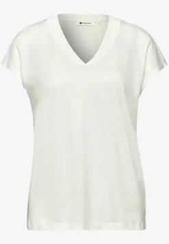 Dropped Shoulder Shirt mit V-Neck