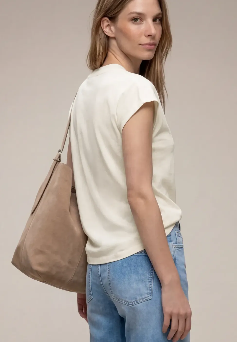 Dropped Shoulder Shirt mit V-Neck