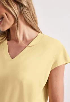 Dropped Shoulder Shirt mit V-Neck