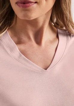 Dropped Shoulder Shirt mit V-Neck