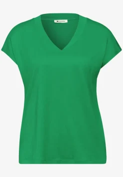 Dropped Shoulder Shirt mit V-Neck