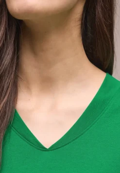 Dropped Shoulder Shirt mit V-Neck