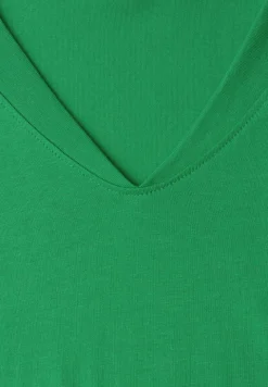 Dropped Shoulder Shirt mit V-Neck