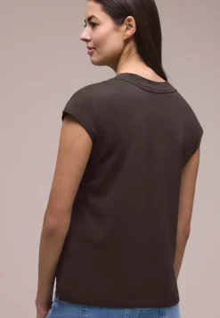Dropped Shoulder Shirt mit V-Neck