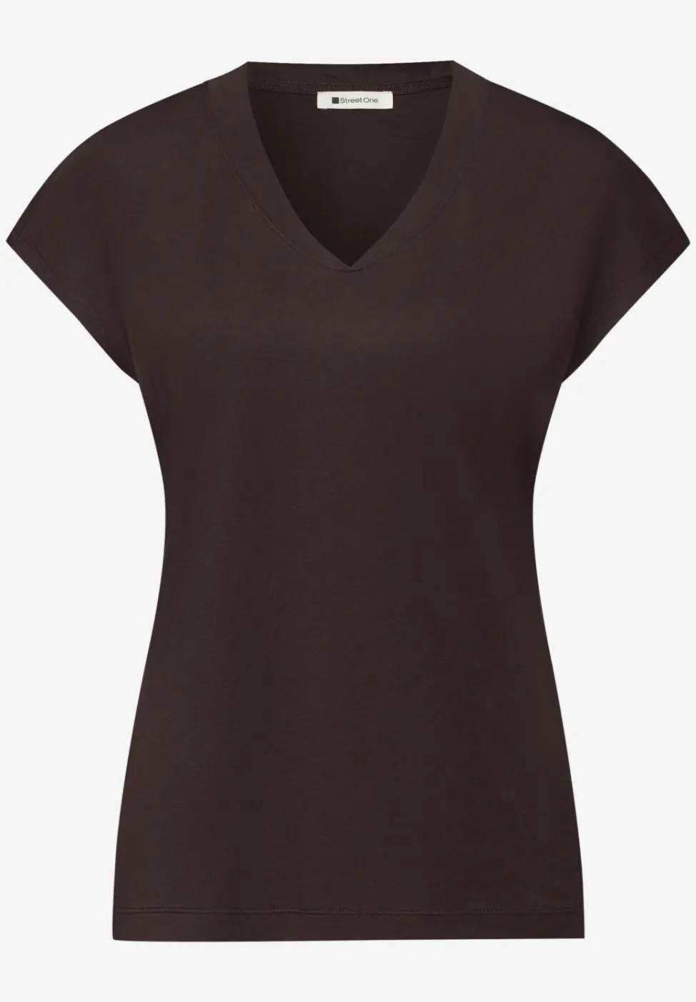 Dropped Shoulder Shirt mit V-Neck