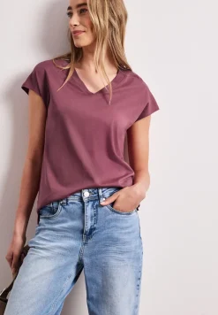 Dropped Shoulder Shirt mit V-Neck