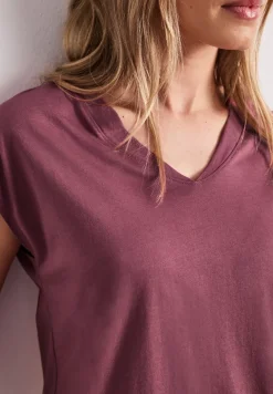 Dropped Shoulder Shirt mit V-Neck