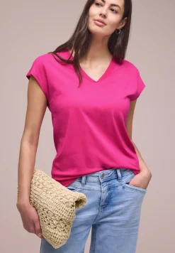 Dropped Shoulder Shirt mit V-Neck