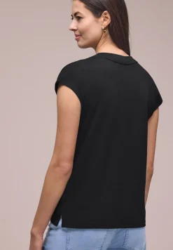 Dropped Shoulder Shirt mit V-Neck