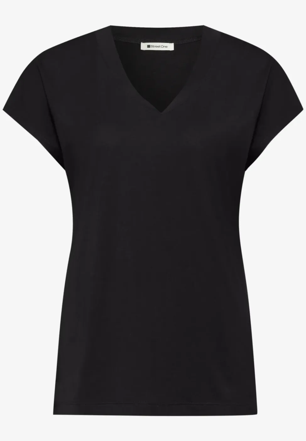 Dropped Shoulder Shirt mit V-Neck