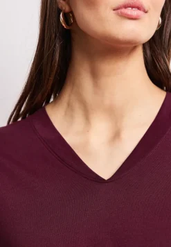Dropped Shoulder Shirt mit V-Neck