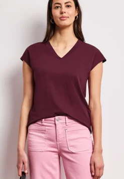 Dropped Shoulder Shirt mit V-Neck