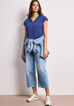 Dropped Shoulder Shirt mit V-Neck