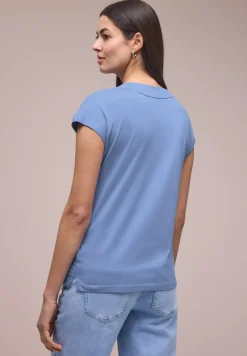 Dropped Shoulder Shirt mit V-Neck