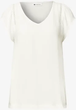 Dropped Shoulder Shirt mit V-Neck