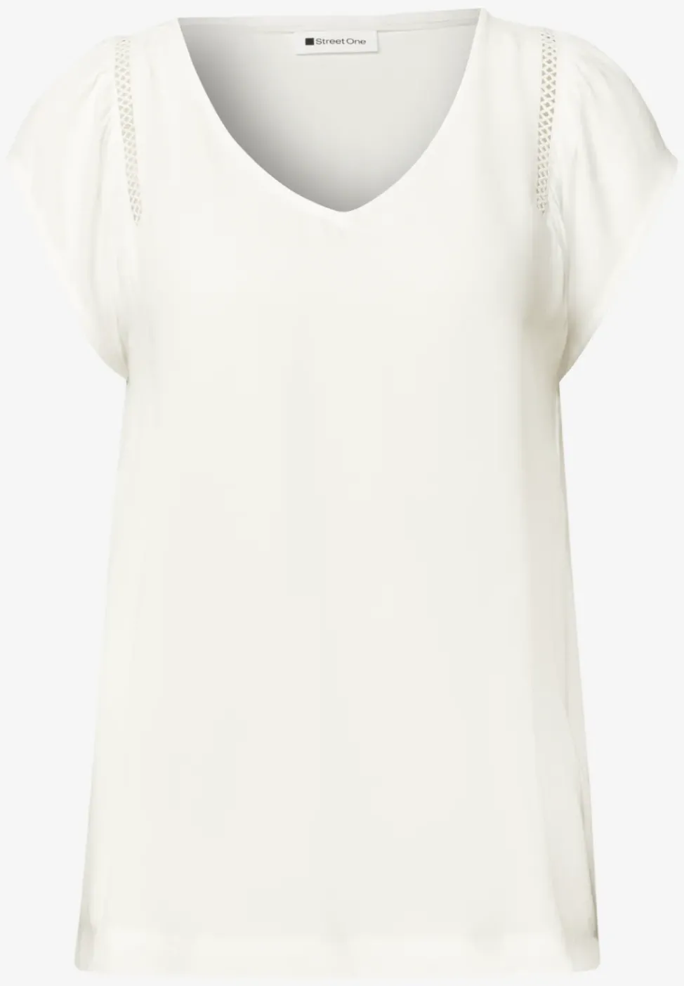 Dropped Shoulder Shirt mit V-Neck