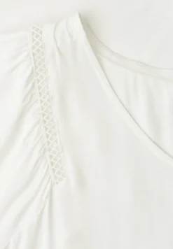 Dropped Shoulder Shirt mit V-Neck