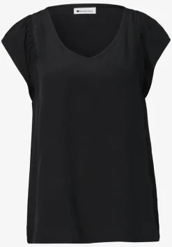 Dropped Shoulder Shirt mit V-Neck
