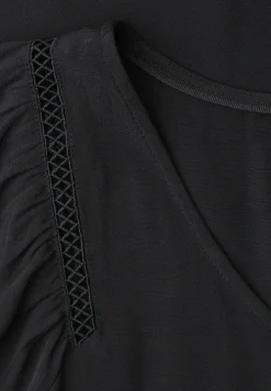 Dropped Shoulder Shirt mit V-Neck