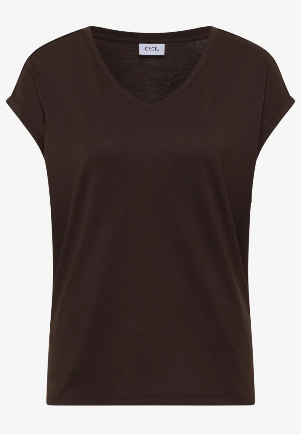 Dropped Shoulder Shirt mit V-Neck