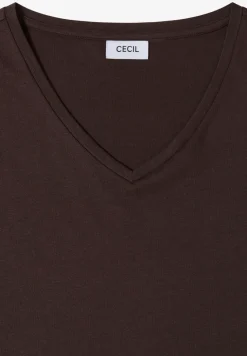 Dropped Shoulder Shirt mit V-Neck