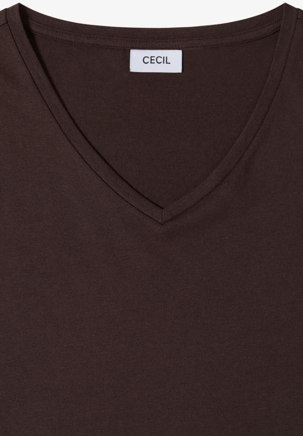 Dropped Shoulder Shirt mit V-Neck