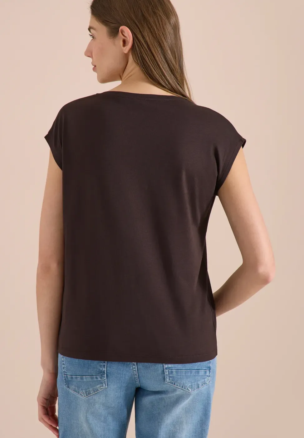 Dropped Shoulder Shirt mit V-Neck