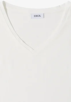 Dropped Shoulder Shirt mit V-Neck
