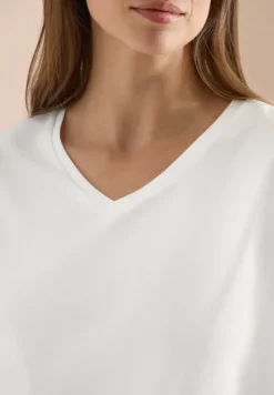 Dropped Shoulder Shirt mit V-Neck