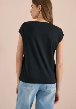 Dropped Shoulder Shirt mit V-Neck
