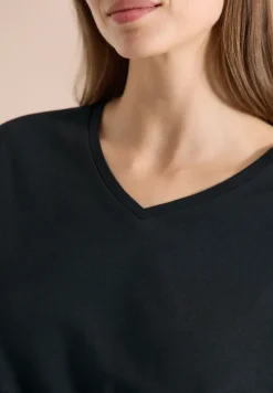 Dropped Shoulder Shirt mit V-Neck