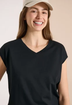 Dropped Shoulder Shirt mit V-Neck
