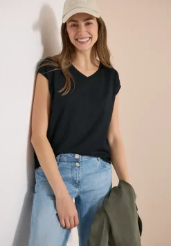 Dropped Shoulder Shirt mit V-Neck