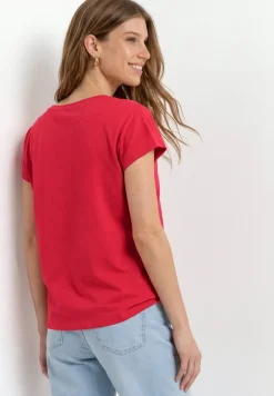 Dropped Shoulder Shirt mit Wording