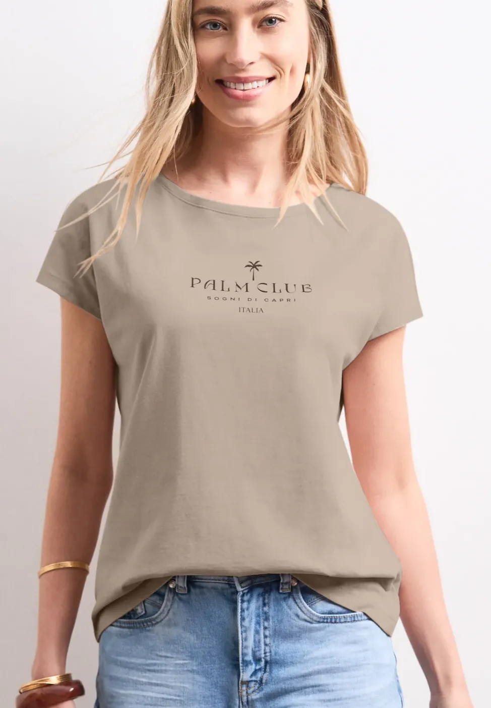 Dropped Shoulder Shirt mit Wording
