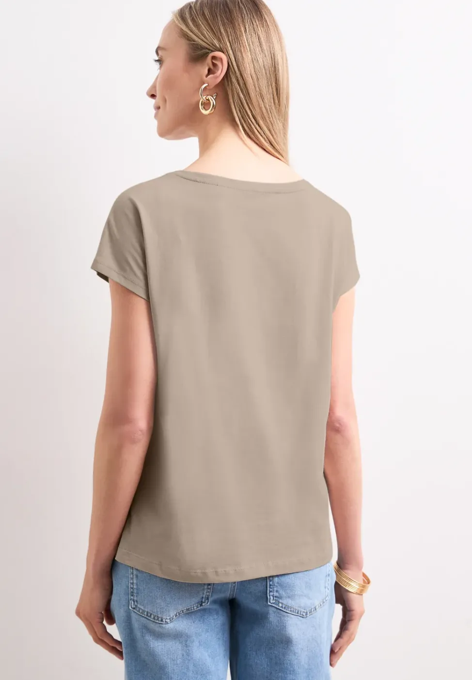 Dropped Shoulder Shirt mit Wording